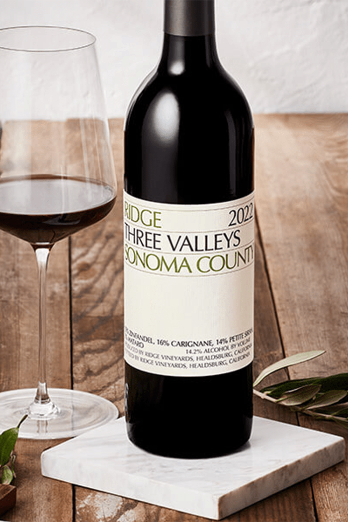 2022 Ridge Three Valleys Zinfandel, Sonoma, California - Sante.is