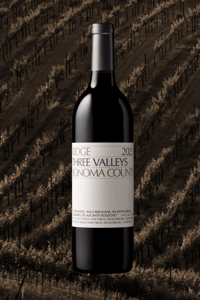 2023 Ridge Three Valleys Zinfandel - Sante.is