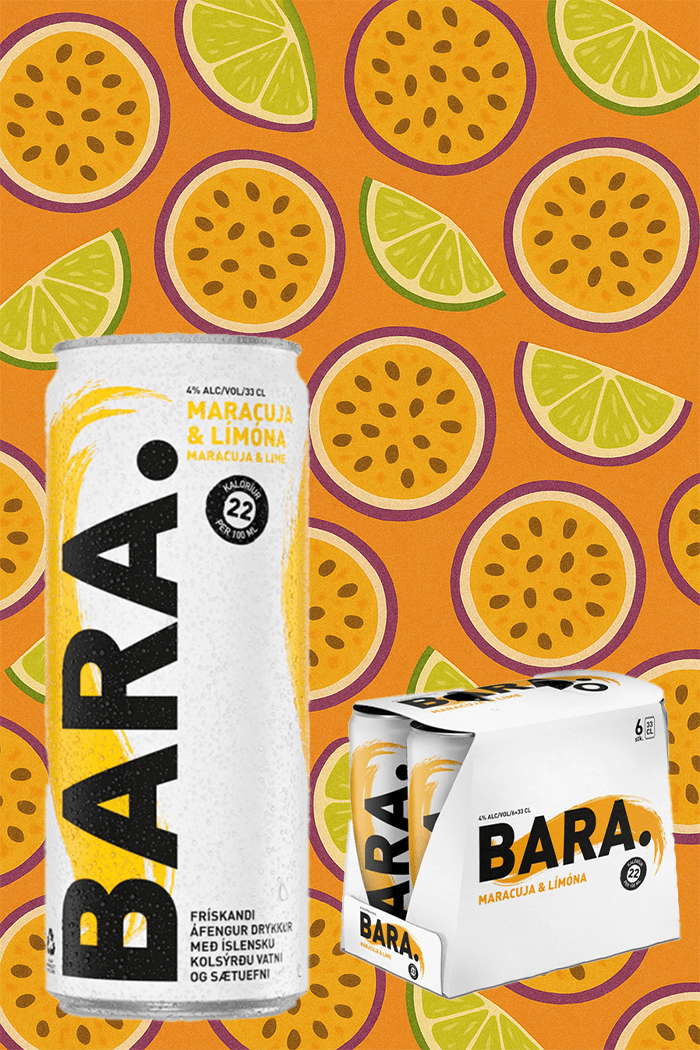 Bara / Maracuja og Lime / 6 í kippu - Sante.is