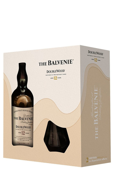 Balvenie 12 Y.O. Doublewood í gjafakassa með glösum - Sante.is (7370359701569)