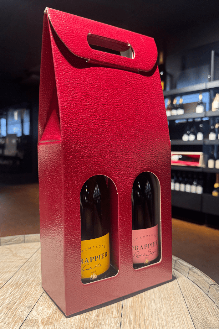 Gjafakassi fyrir tvær 75 cl flöskur - stakur - Sante.is