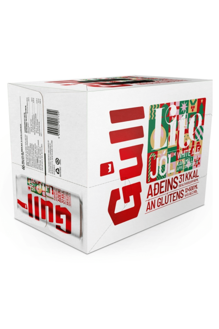 Gull Lite Jól / 12 ofurdósir í rútu 50cl - Sante.is